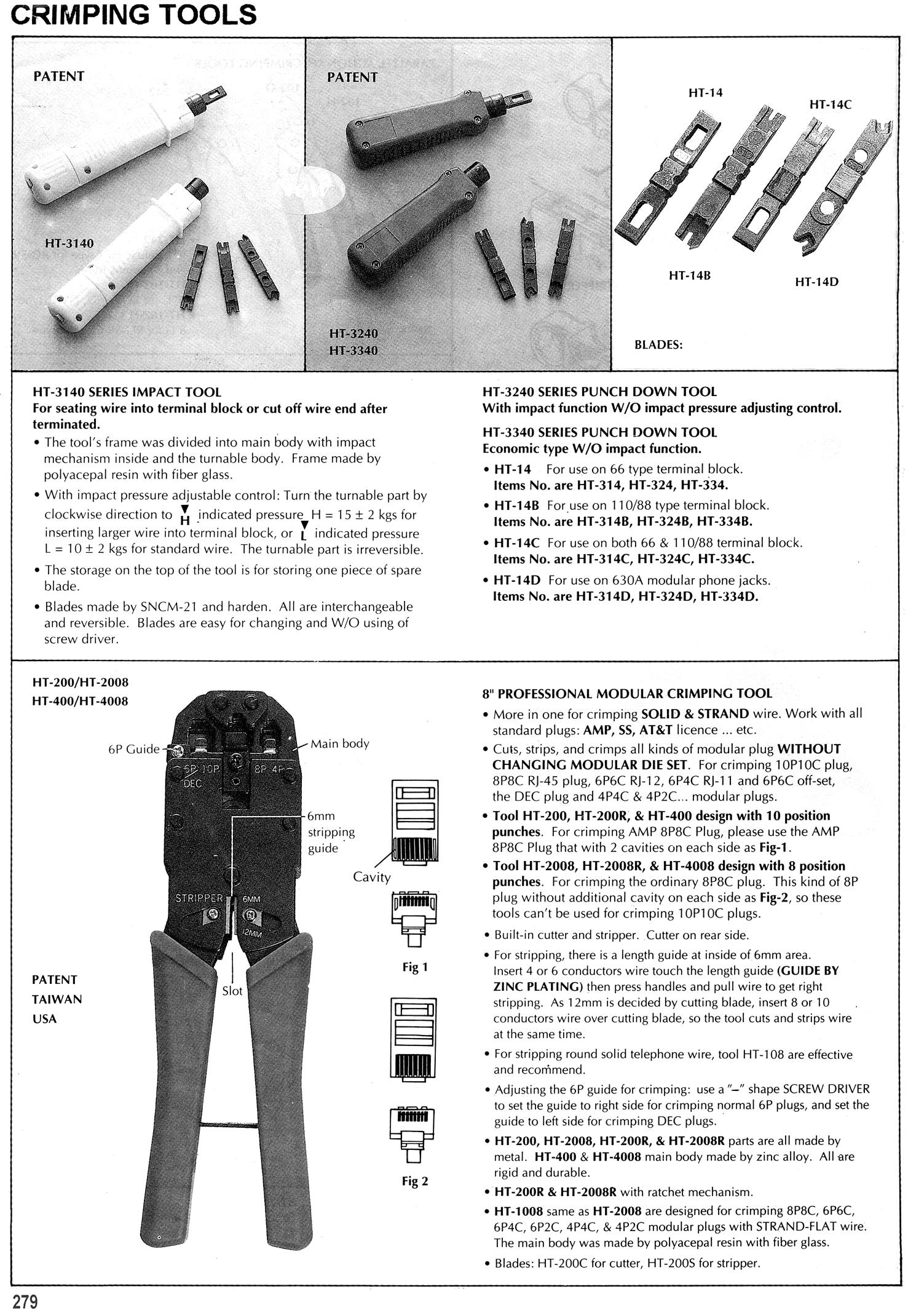 crimping tools p279